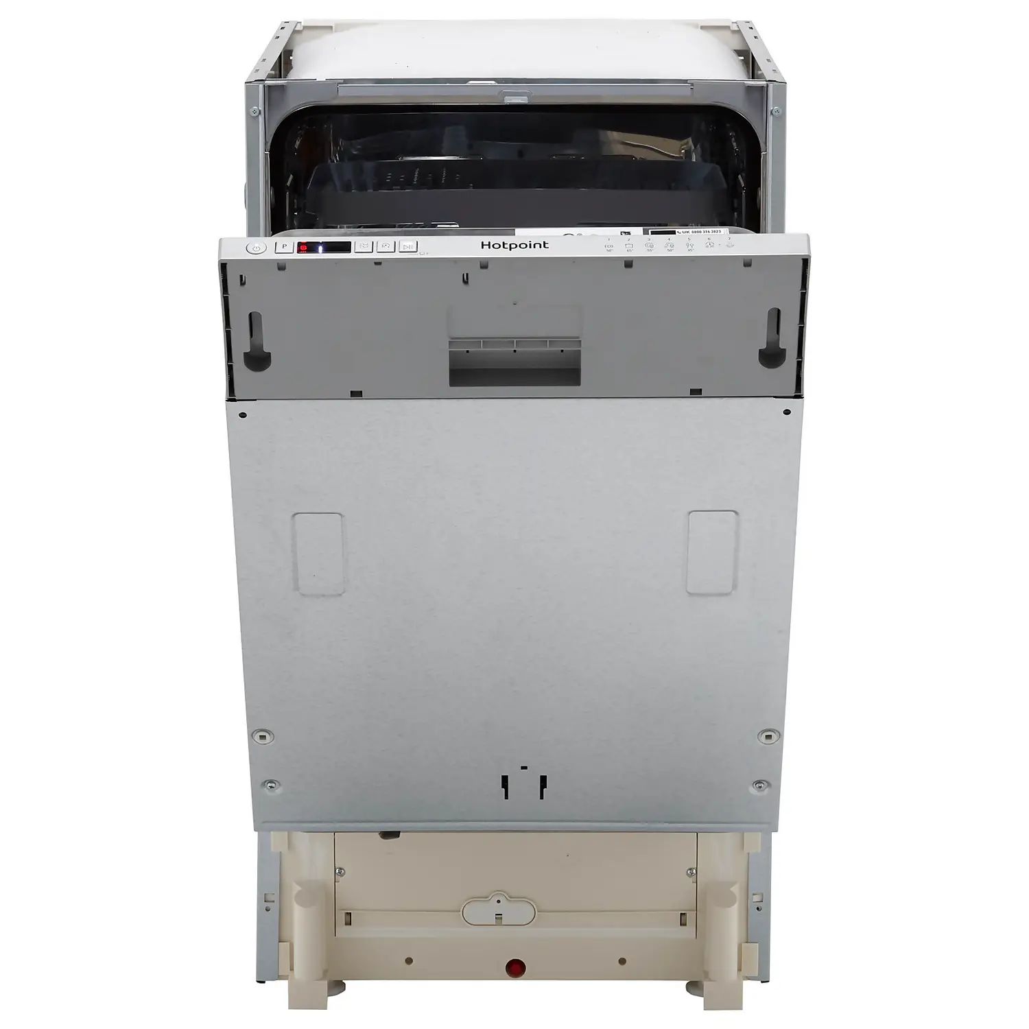 Hotpoint HSIC3M19CUKN Fully Integrated Slimline Dishwasher - Silver Control Panel With Fixed Door Fixing Kit 5 Hotpoint HSIC3M19CUKN Fully Integrated Slimline Dishwasher - Silver Control Panel With Fixed Door Fixing Kit - Image 3