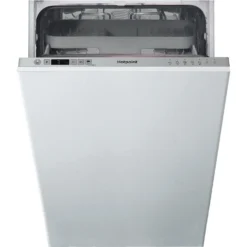 Hotpoint HSIC3M19CUKN Fully Integrated Slimline Dishwasher - Silver Control Panel With Fixed Door Fixing Kit