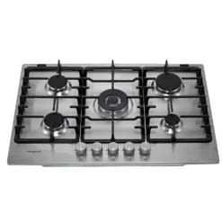 Hotpoint PPH75GDFIXUK 75cm Gas Hob - Silver