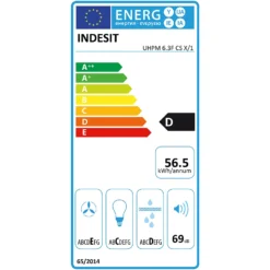 Indesit UHPM6.3FCSX/1 60cm Chimney Cooker Hood - Stainless Steel 6 Indesit UHPM6.3FCSX/1 60cm Chimney Cooker Hood - Stainless Steel -Carron phoenix Sales 14200052 2145011777506804