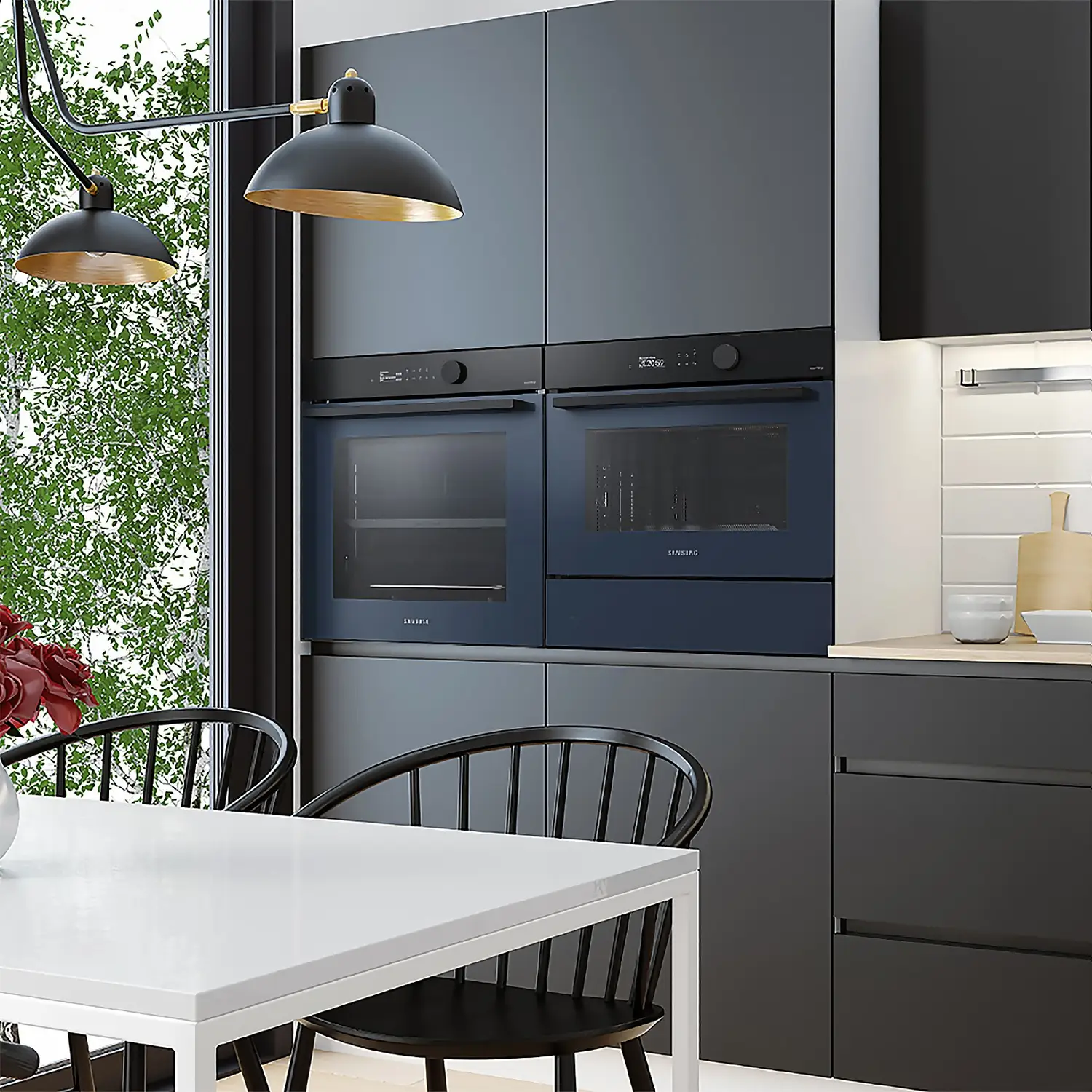 Samsung Bespoke Series 5 NQ5B5763DBK Wifi Connected Built In Compact Electric Single Oven With Microwave - Black 4 Samsung Bespoke Series 5 NQ5B5763DBK Wifi Connected Built In Compact Electric Single Oven With Microwave - Black - Image 2