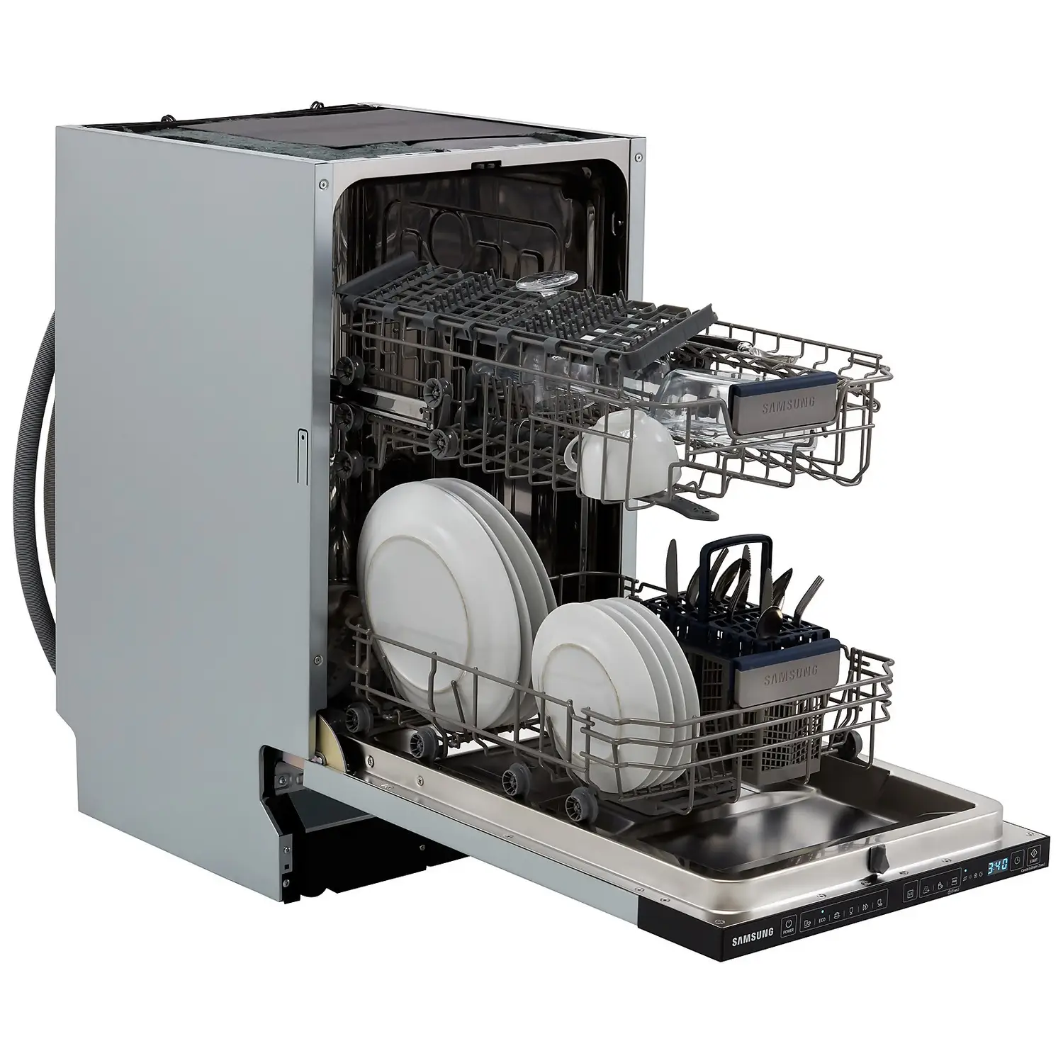 Samsung DW50R4040BB Fully Integrated Slimline Dishwasher - Black Control Panel With Fixed Door Fixing Kit 4 Samsung DW50R4040BB Fully Integrated Slimline Dishwasher - Black Control Panel With Fixed Door Fixing Kit - Image 2