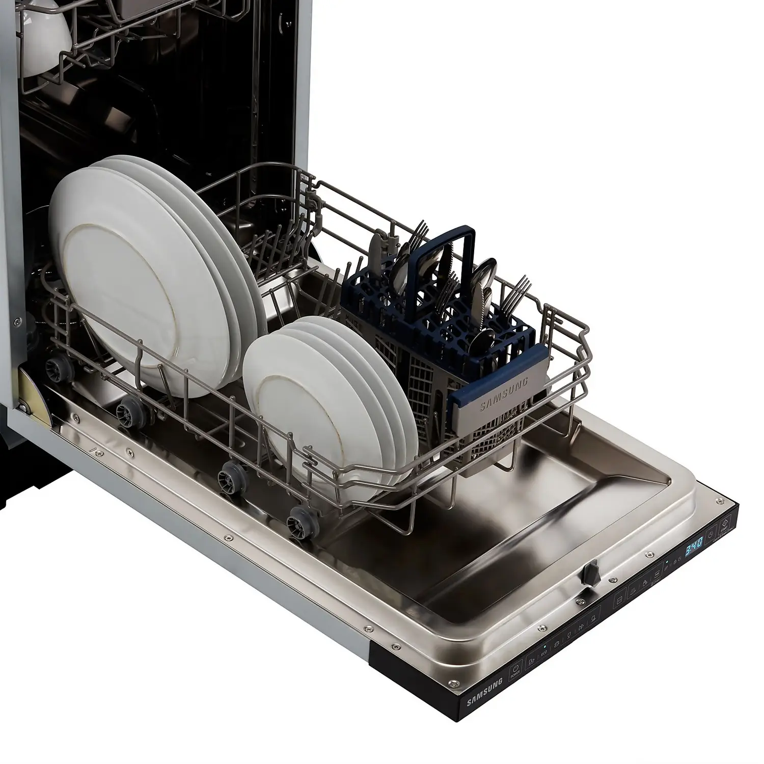 Samsung DW50R4040BB Fully Integrated Slimline Dishwasher - Black Control Panel With Fixed Door Fixing Kit 9 Samsung DW50R4040BB Fully Integrated Slimline Dishwasher - Black Control Panel With Fixed Door Fixing Kit - Image 7