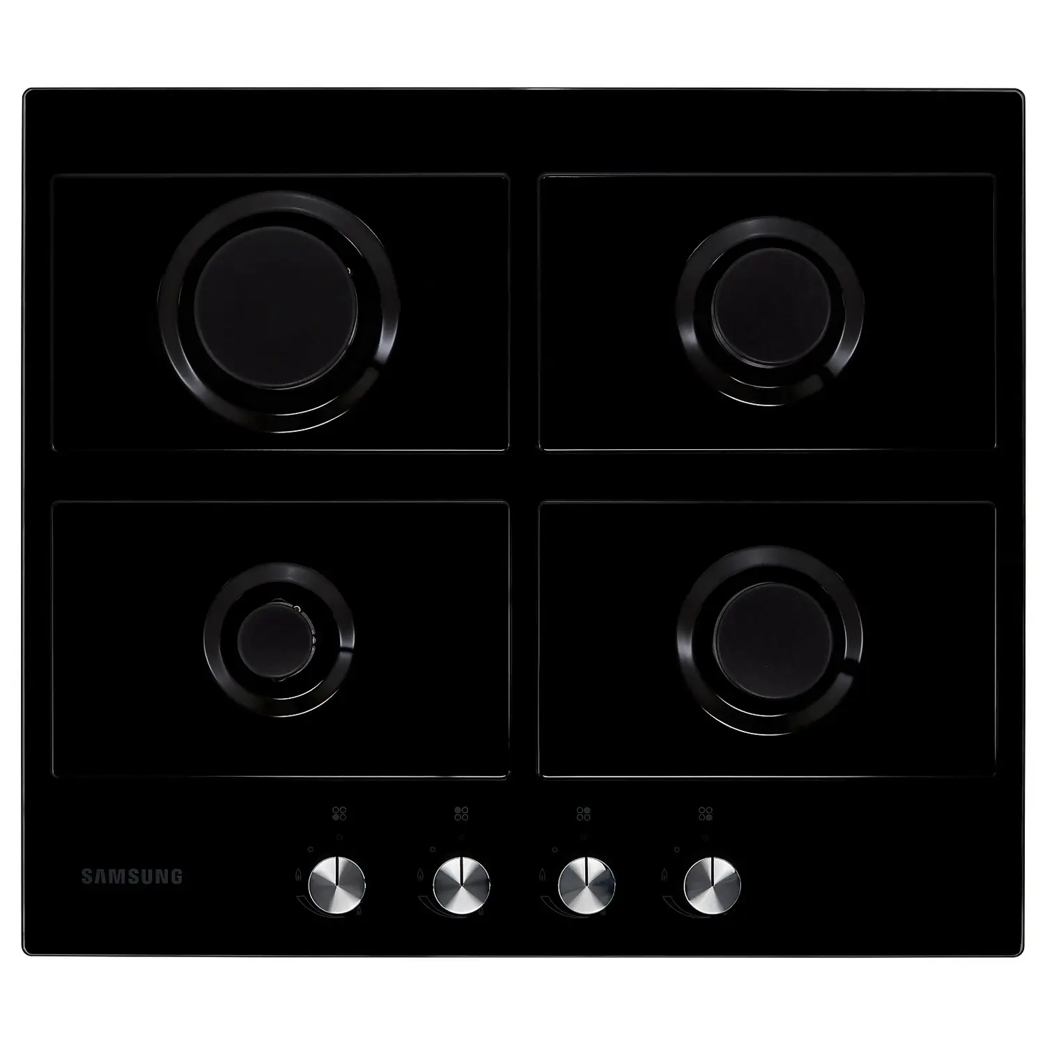 Samsung Prezio NA64H3000AK 60cm Gas Hob - Black / Glass 6 Samsung Prezio NA64H3000AK 60cm Gas Hob - Black / Glass - Image 4