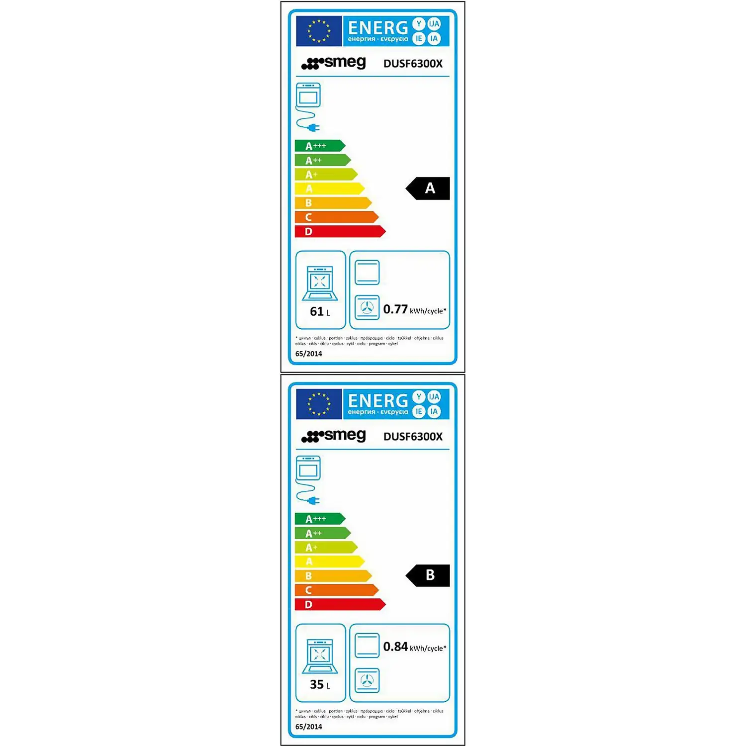 Smeg Classic DUSF6300X Built Under Electric Double Oven - Stainless Steel 10 Smeg Classic DUSF6300X Built Under Electric Double Oven - Stainless Steel - Image 8