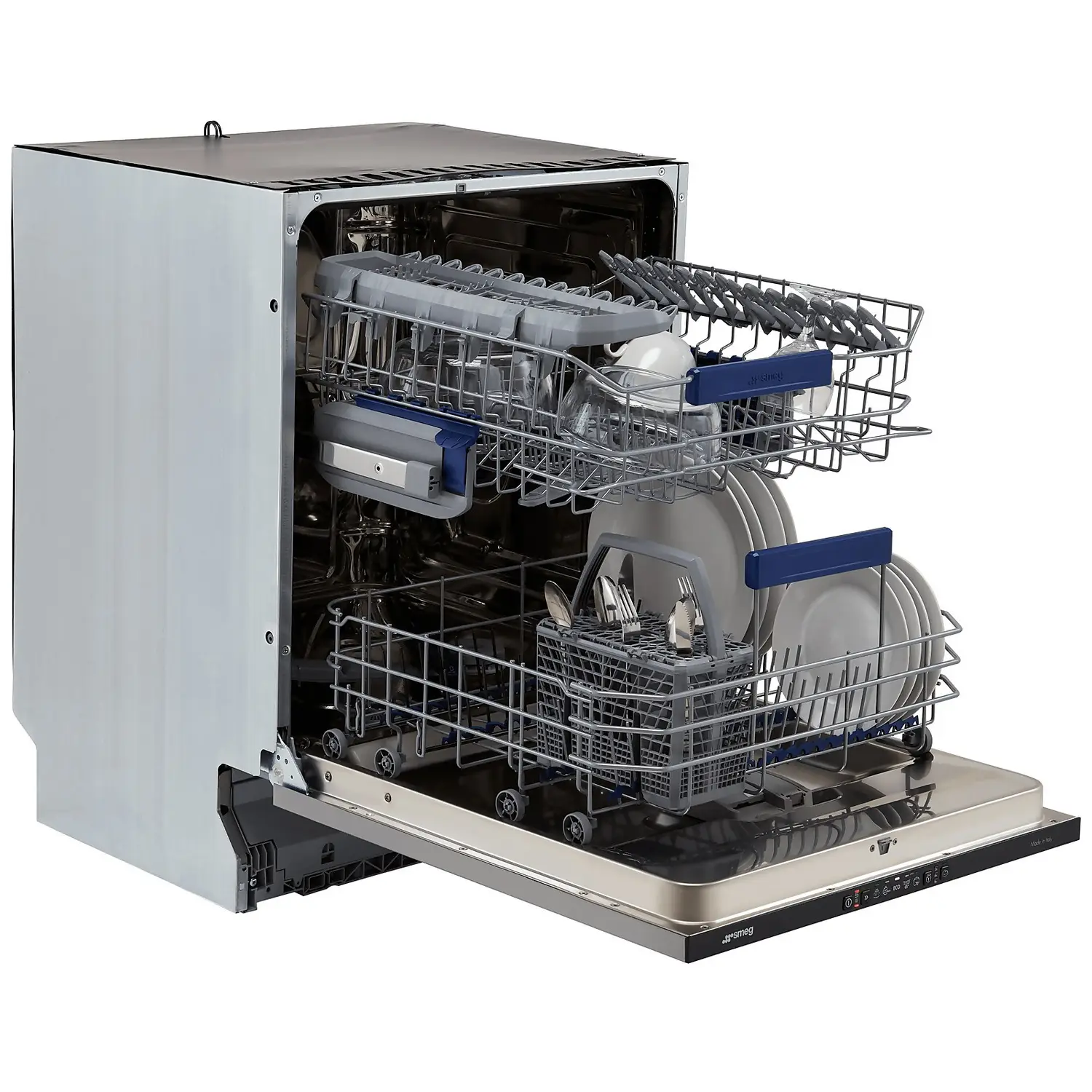 Smeg DIA211DS Fully Integrated Standard Dishwasher - Black Control Panel With Fixed Door Fixing Kit 7 Smeg DIA211DS Fully Integrated Standard Dishwasher - Black Control Panel With Fixed Door Fixing Kit - Image 5