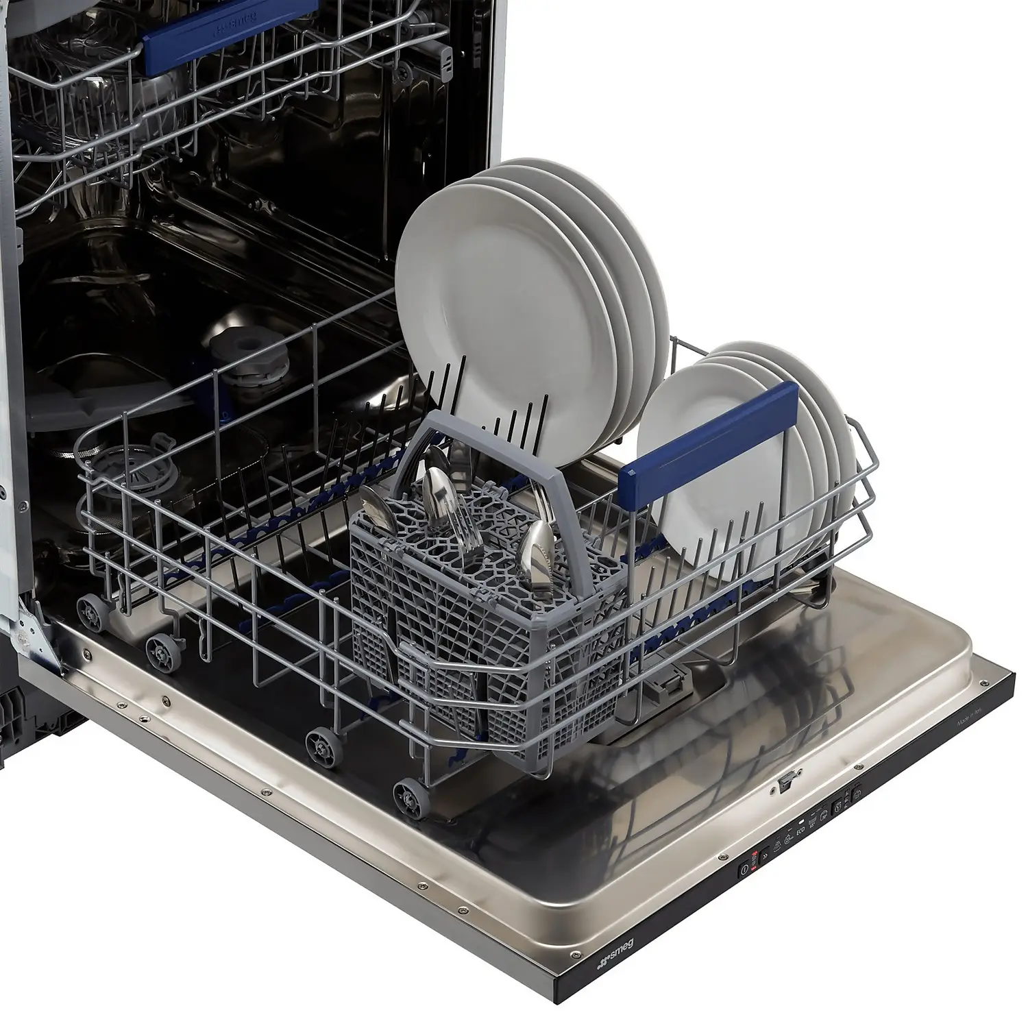 Smeg DIA211DS Fully Integrated Standard Dishwasher - Black Control Panel With Fixed Door Fixing Kit 8 Smeg DIA211DS Fully Integrated Standard Dishwasher - Black Control Panel With Fixed Door Fixing Kit - Image 6