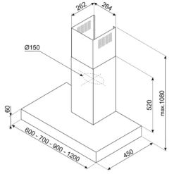 Smeg KBT900XE 90cm Chimney Cooker Hood - Stainless Steel 20 Smeg KBT900XE 90cm Chimney Cooker Hood - Stainless Steel -Carron phoenix Sales 14200075 1675011778034702