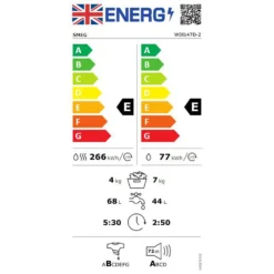 Smeg WDI147D-2 Integrated 7Kg / 4Kg Washer Dryer With 1400 Rpm - White 21 Smeg WDI147D-2 Integrated 7Kg / 4Kg Washer Dryer With 1400 Rpm - White -Carron phoenix Sales 14200086 1135011737383523