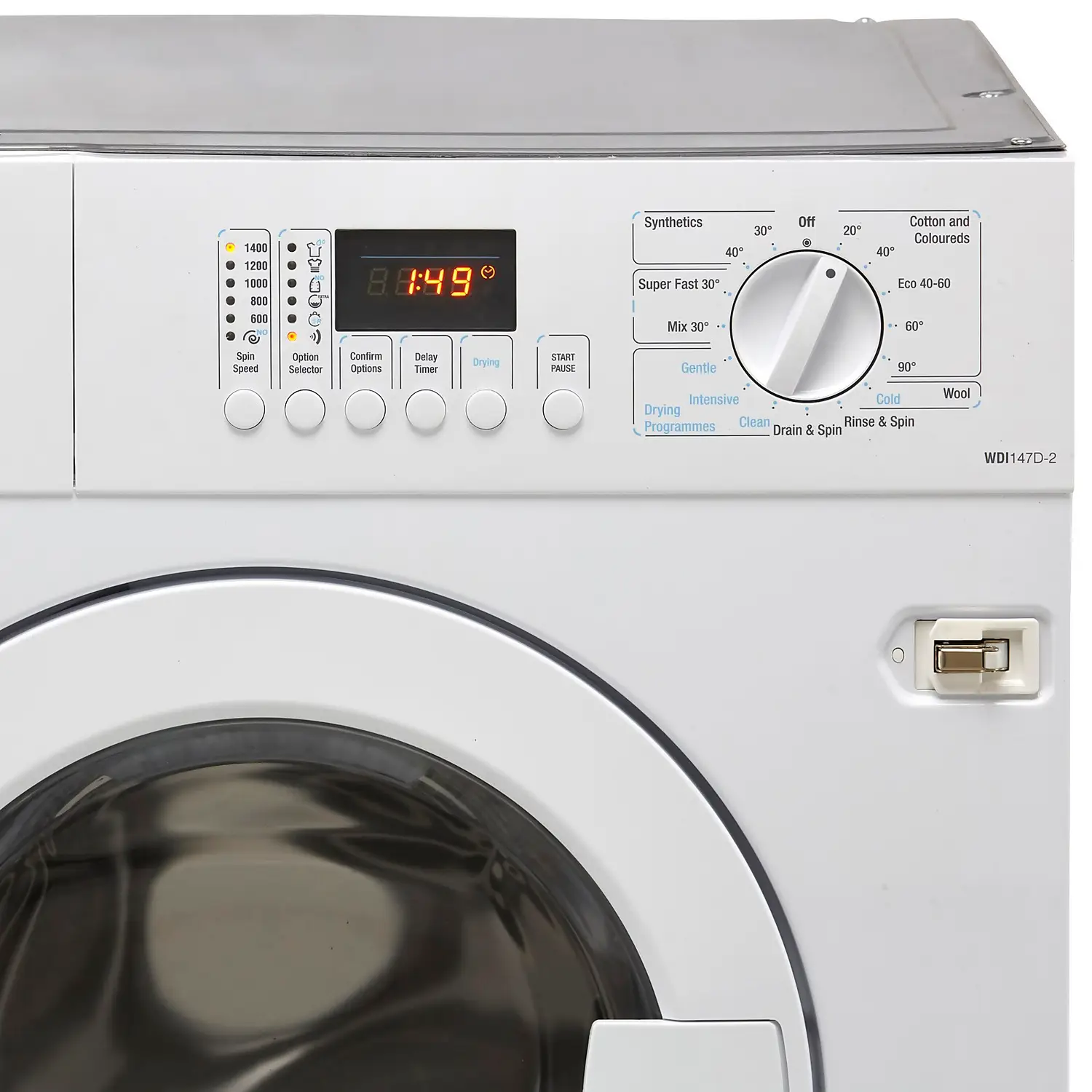 Smeg WDI147D-2 Integrated 7Kg / 4Kg Washer Dryer With 1400 Rpm - White 6 Smeg WDI147D-2 Integrated 7Kg / 4Kg Washer Dryer With 1400 Rpm - White - Image 4