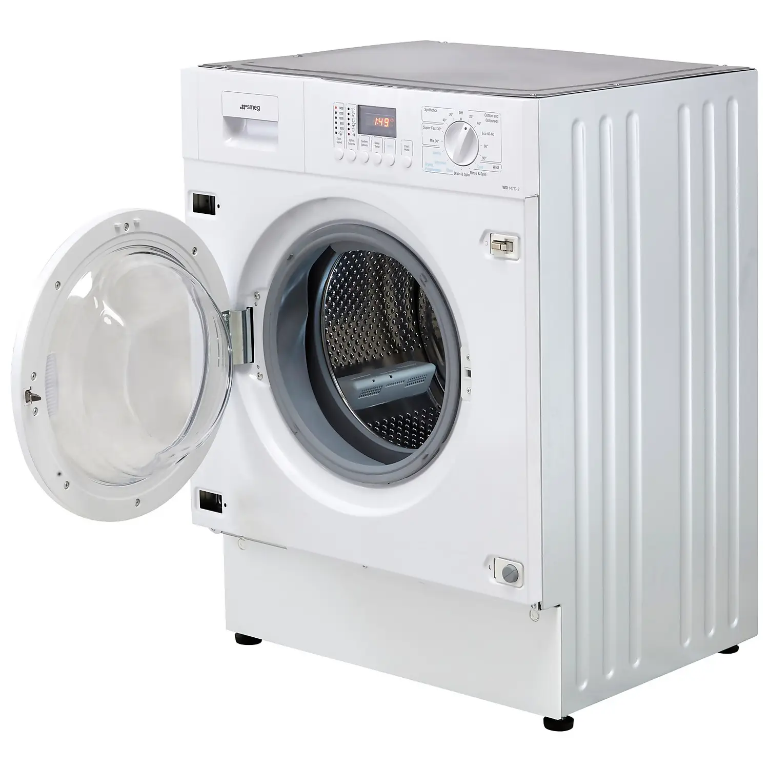 Smeg WDI147D-2 Integrated 7Kg / 4Kg Washer Dryer With 1400 Rpm - White 4 Smeg WDI147D-2 Integrated 7Kg / 4Kg Washer Dryer With 1400 Rpm - White - Image 2