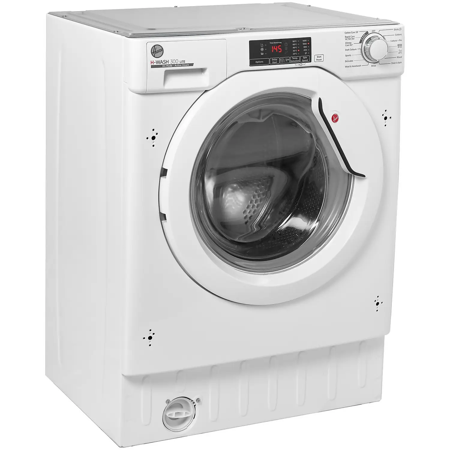 Hoover H-WASH 300 HBWS48D1W4 Integrated 8Kg Washing Machine With 1400 Rpm - White 5 Hoover H-WASH 300 HBWS48D1W4 Integrated 8Kg Washing Machine With 1400 Rpm - White - Image 3