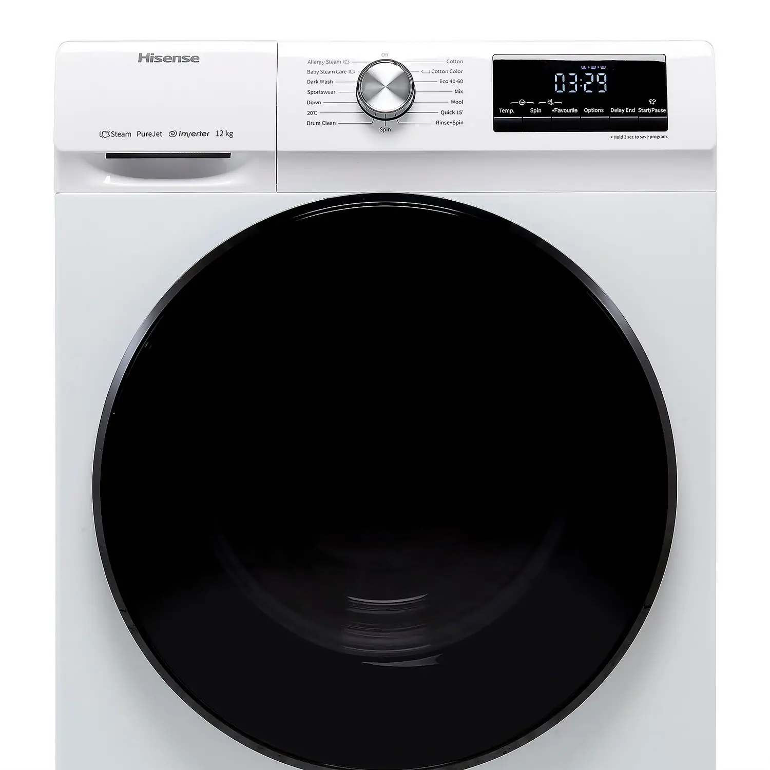 Hisense WFQA1214EVJM 12Kg Washing Machine With 1400rpm - White 8 Hisense WFQA1214EVJM 12Kg Washing Machine With 1400rpm - White - Image 6